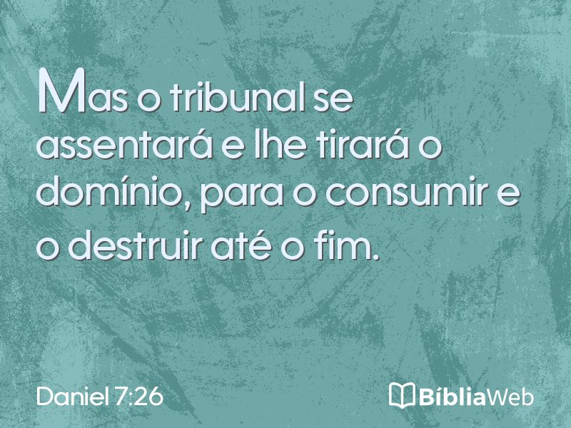 Daniel 7:26 em imagem para compartilhar