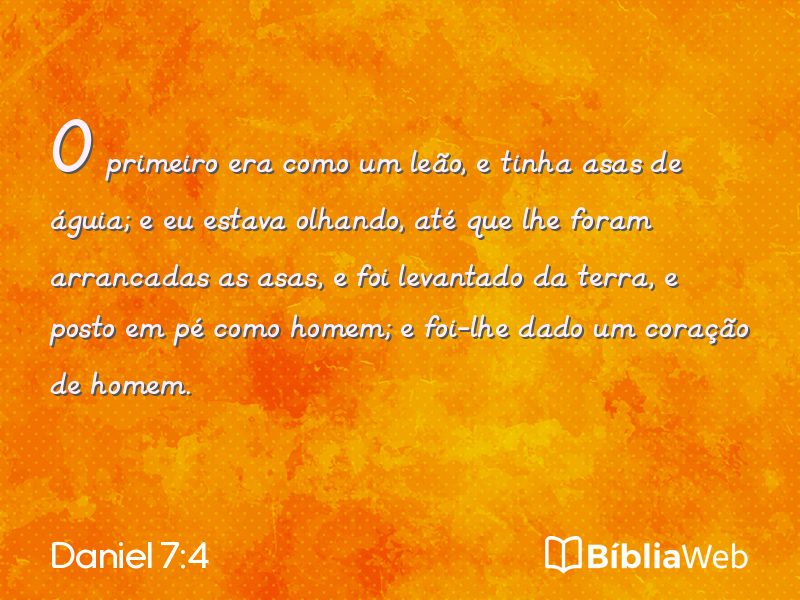 Daniel 7:4 em imagem para compartilhar