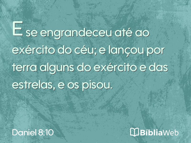 Daniel 8:10 em imagem para compartilhar