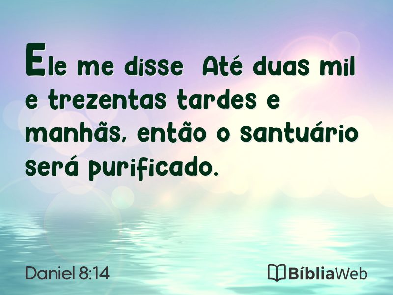 Daniel 8:14 em imagem para compartilhar