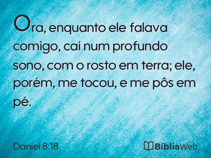 Daniel 8:18 em imagem para compartilhar