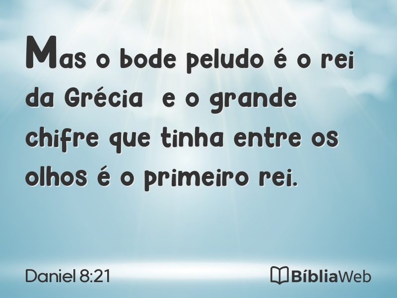 Daniel 8:21 em imagem para compartilhar
