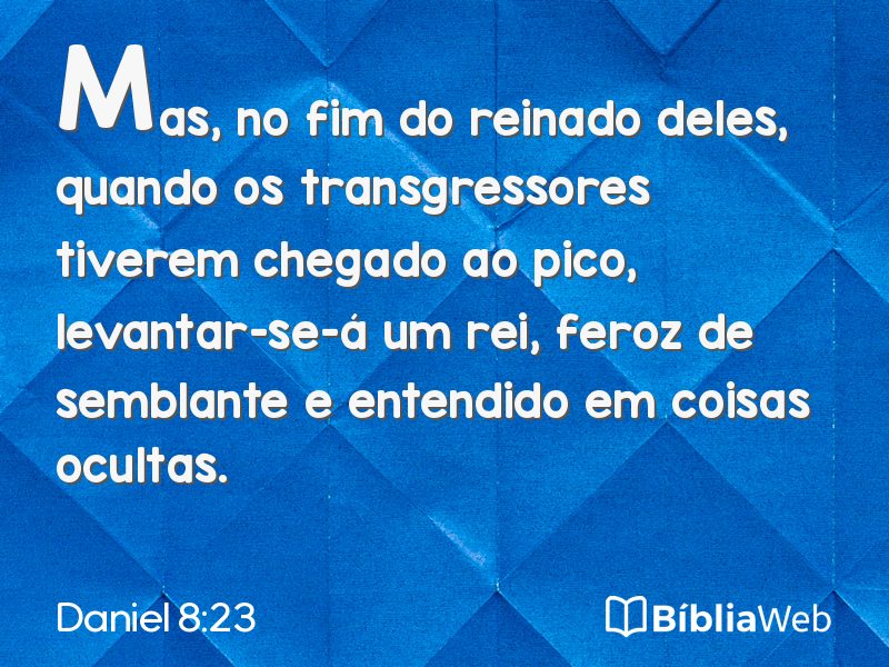 Daniel 8:23 em imagem para compartilhar
