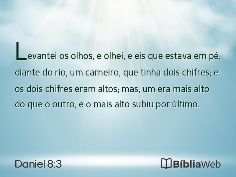 Daniel 8:3 em imagem para compartilhar