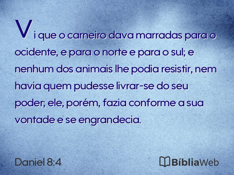 Daniel 8:4 em imagem para compartilhar