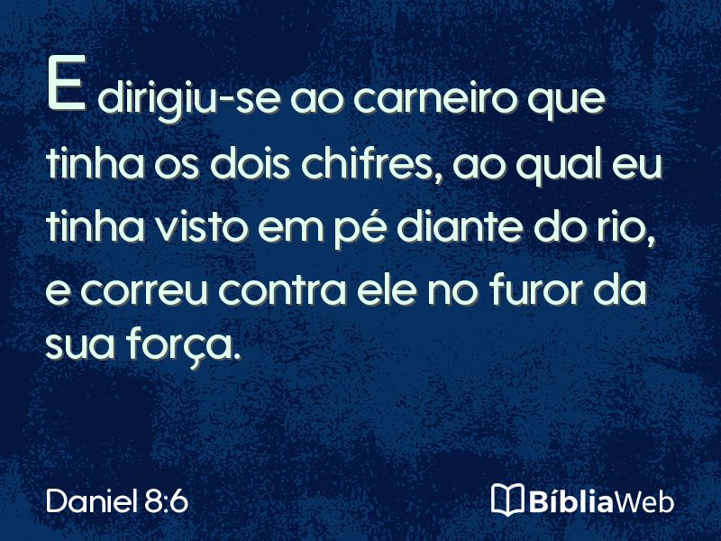 Daniel 8:6 em imagem para compartilhar