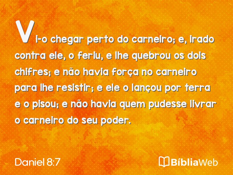 Daniel 8:7 em imagem para compartilhar