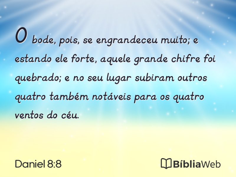 Daniel 8:8 em imagem para compartilhar