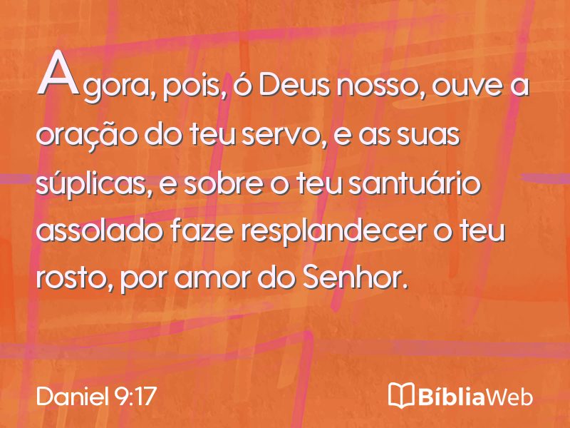 Daniel 9:17 em imagem para compartilhar
