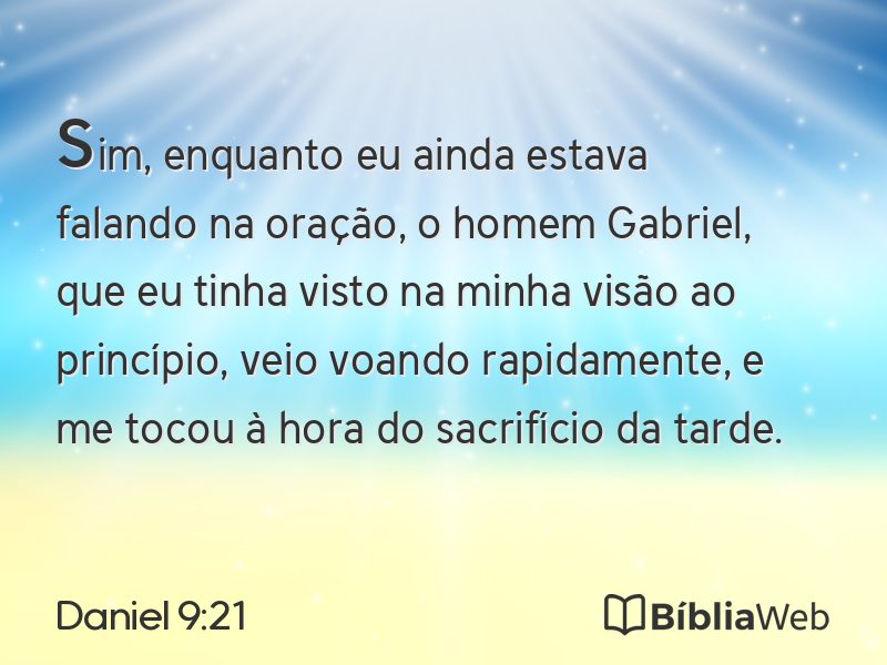 Daniel 9:21 em imagem para compartilhar