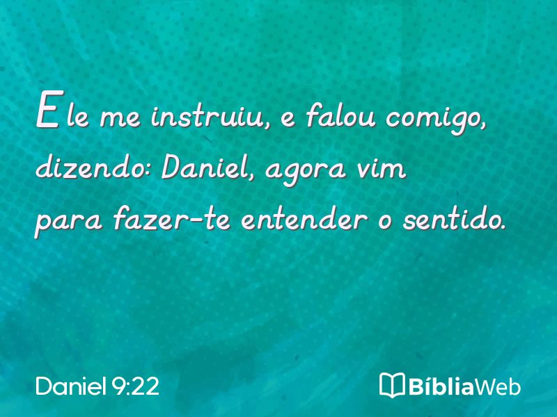Daniel 9:22 em imagem para compartilhar