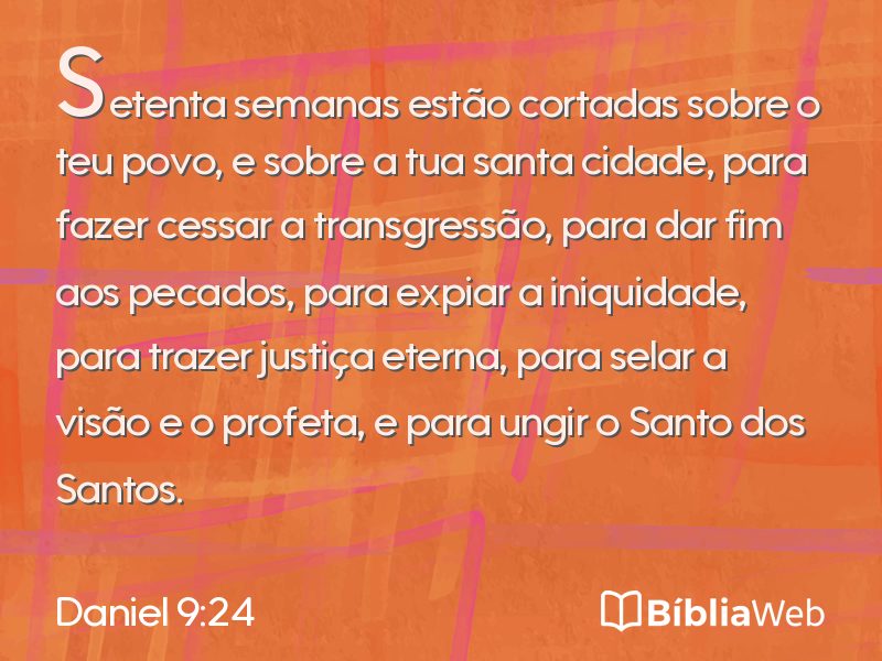 Daniel 9:24 em imagem para compartilhar