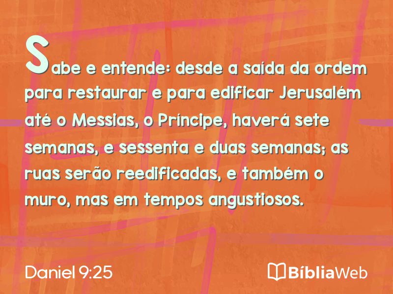 Daniel 9:25 em imagem para compartilhar