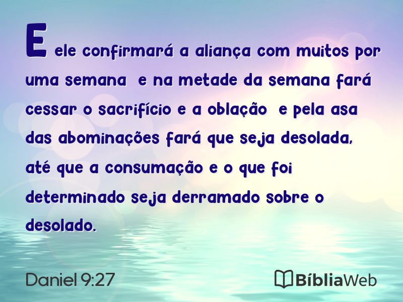 Daniel 9:27 em imagem para compartilhar