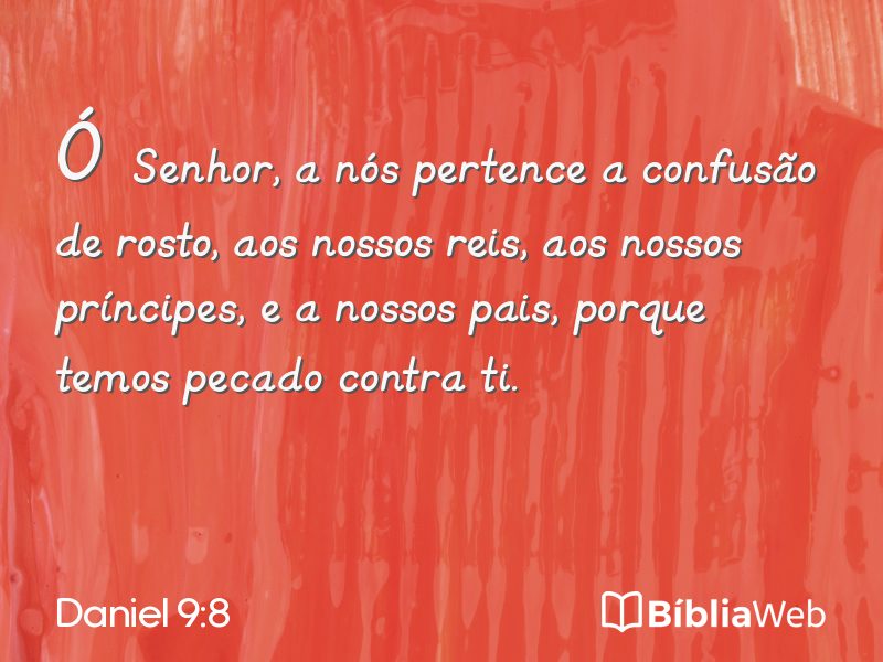 Daniel 9:8 em imagem para compartilhar