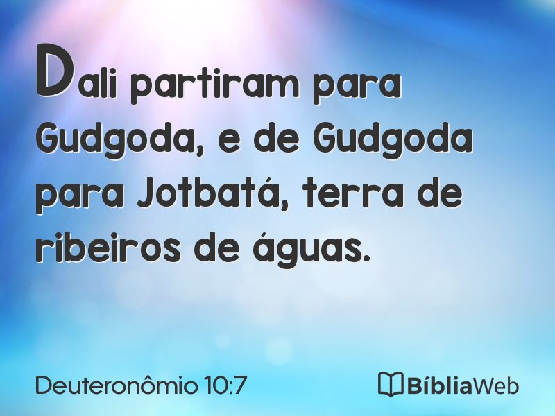 Deuteronômio 10:7 em imagem para compartilhar