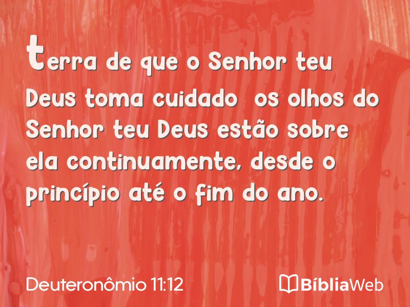 Deuteronômio 11:12 em imagem para compartilhar