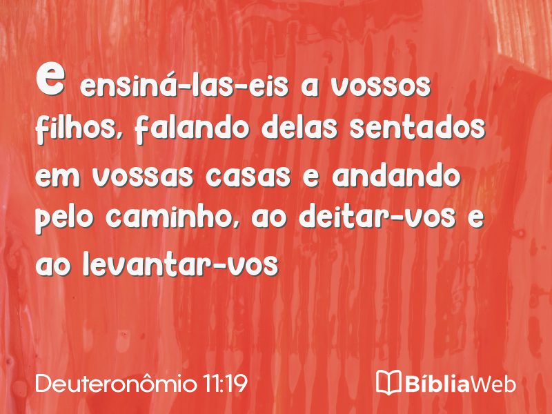 Deuteronômio 11:19 em imagem para compartilhar