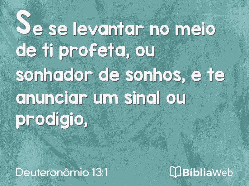 Deuteronômio 13:1 em imagem para compartilhar
