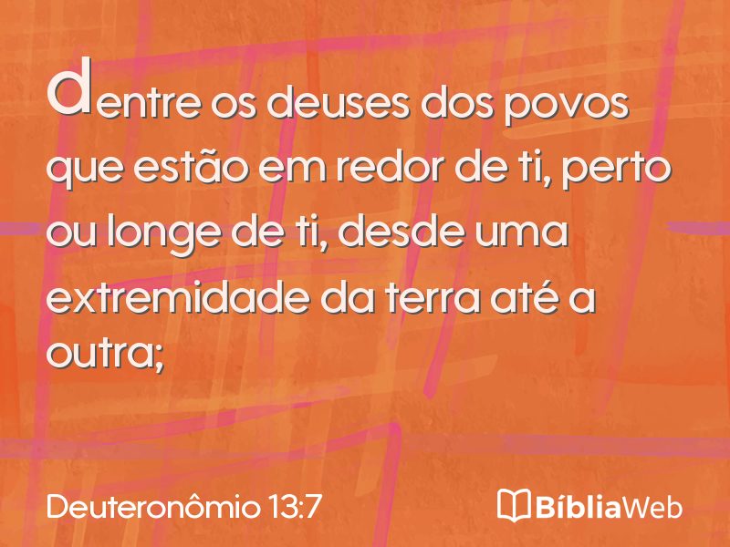 Deuteronômio 13:7 em imagem para compartilhar