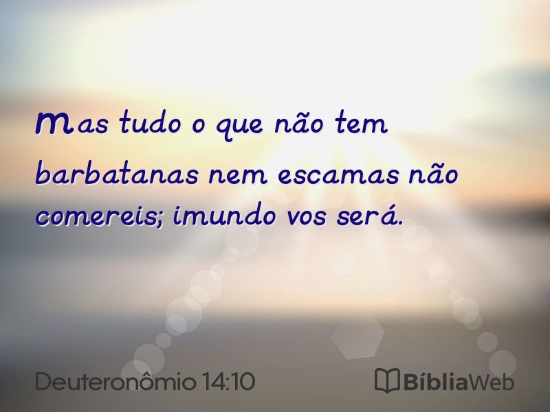 Deuteronômio 14:10 em imagem para compartilhar