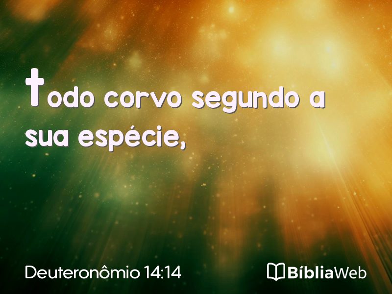 Deuteronômio 14:14 em imagem para compartilhar