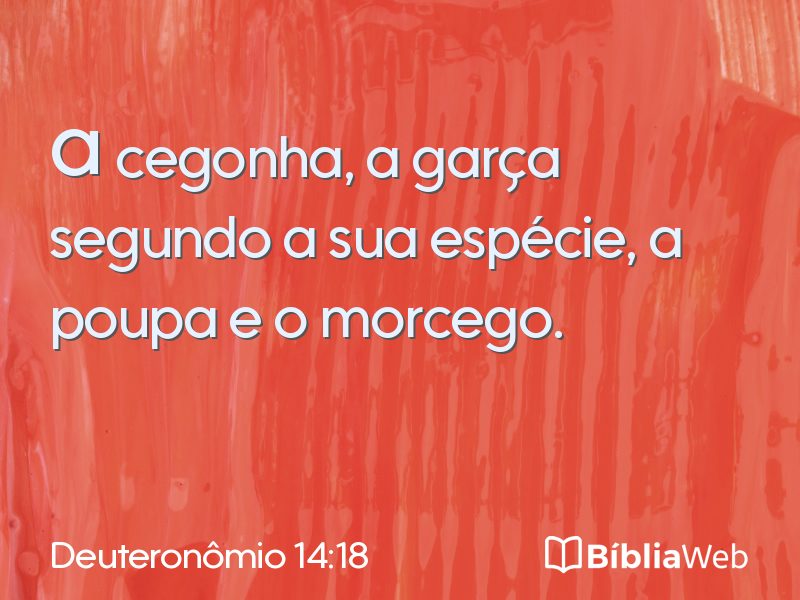 Deuteronômio 14:18 em imagem para compartilhar