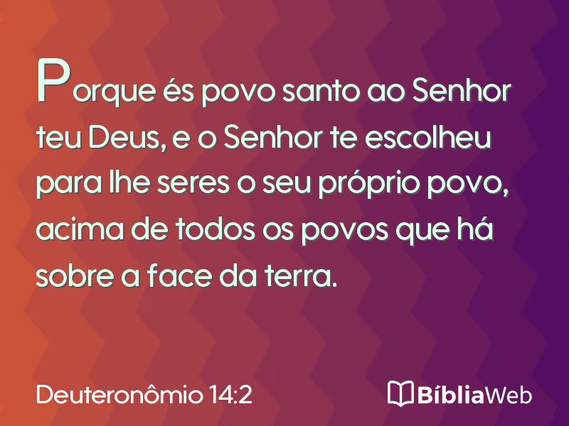 Deuteronômio 14:2 em imagem para compartilhar