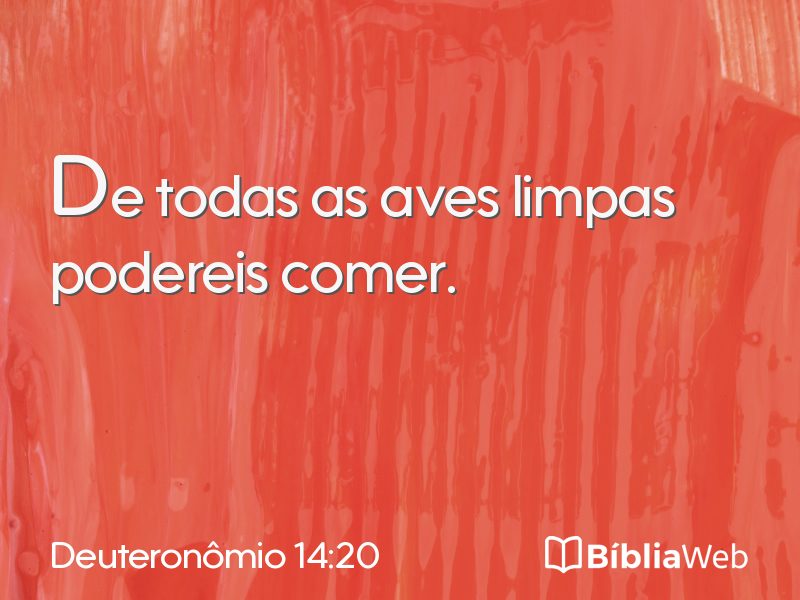Deuteronômio 14:20 em imagem para compartilhar
