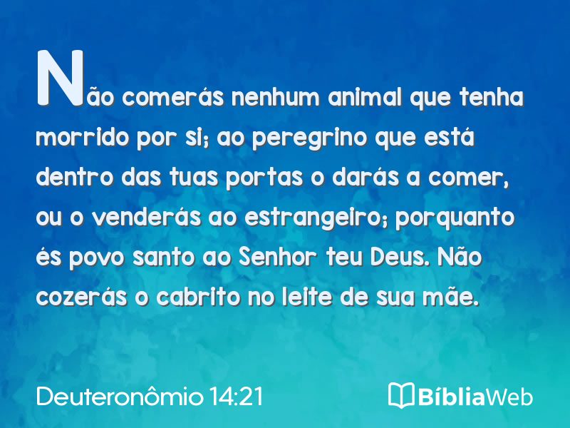 Deuteronômio 14:21 em imagem para compartilhar