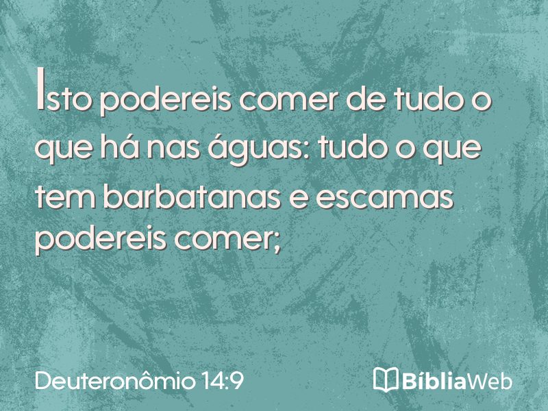 Deuteronômio 14:9 em imagem para compartilhar