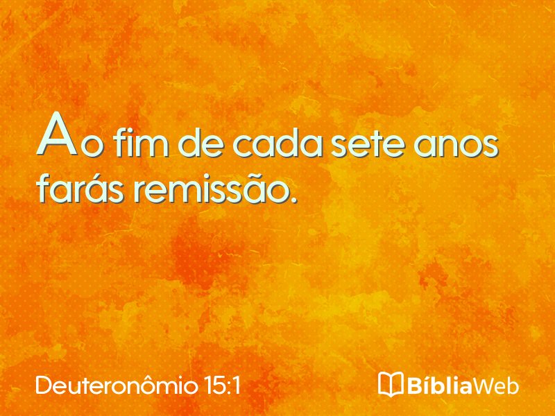 Deuteronômio 15:1 em imagem para compartilhar