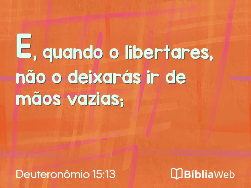 Deuteronômio 15:13 em imagem para compartilhar