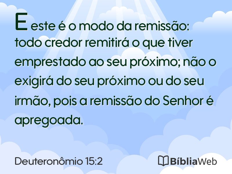 Deuteronômio 15:2 em imagem para compartilhar