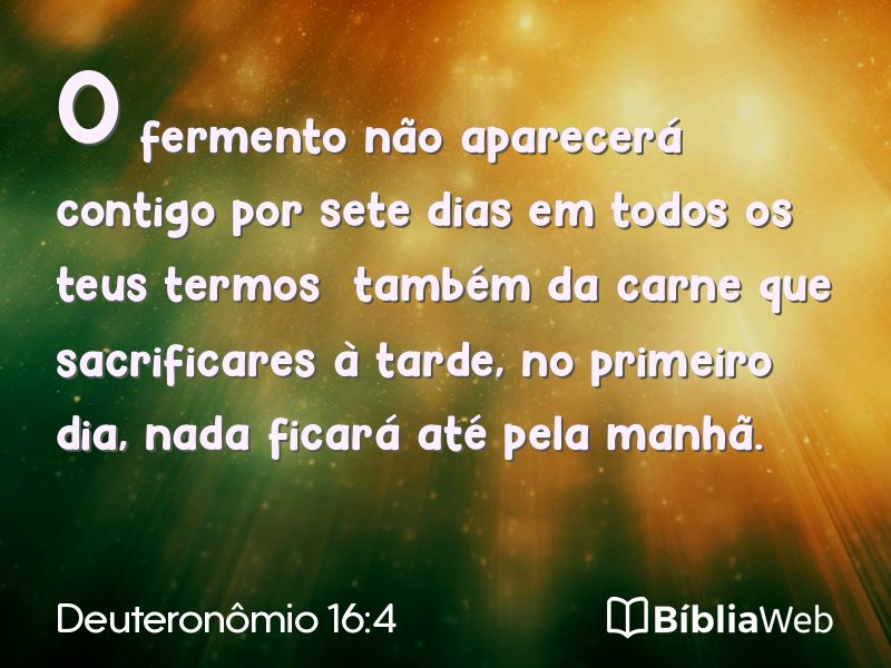 Deuteronômio 16:4 em imagem para compartilhar