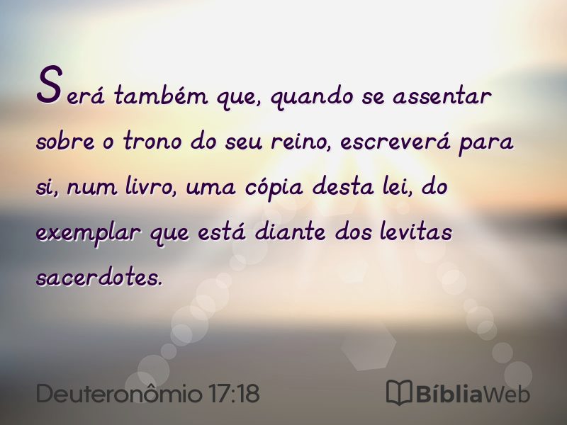 Deuteronômio 17:18 em imagem para compartilhar