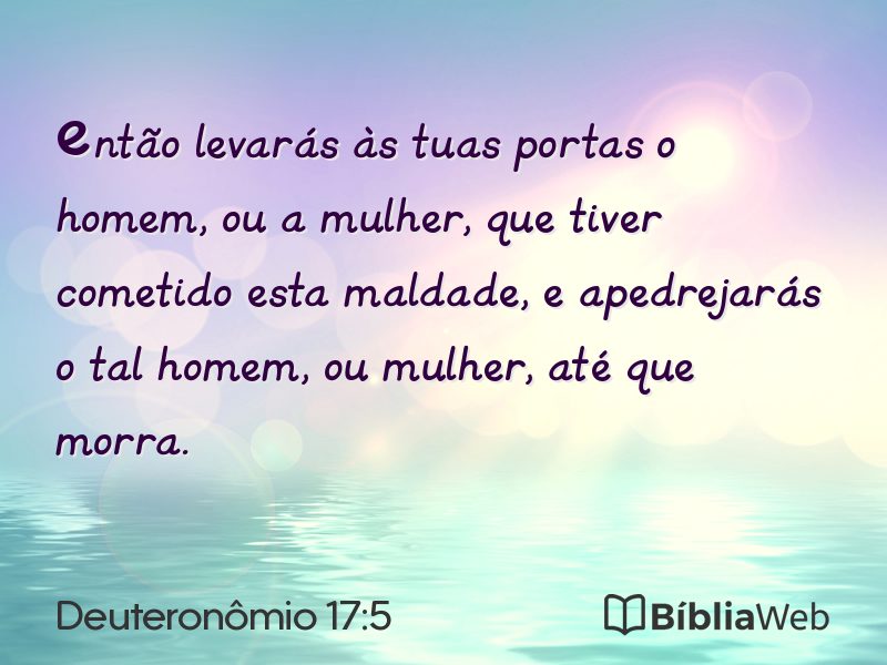 Deuteronômio 17:5 em imagem para compartilhar