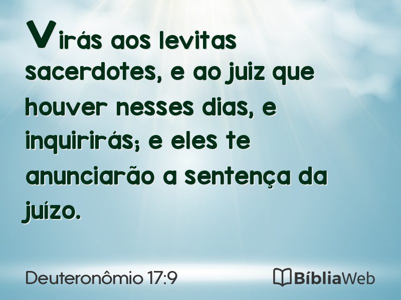 Deuteronômio 17:9 em imagem para compartilhar