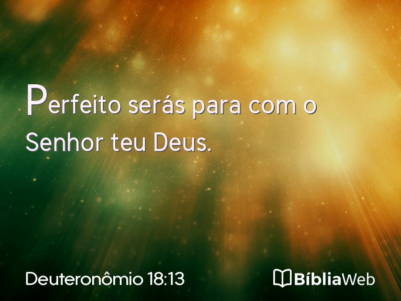 Deuteronômio 18:13 em imagem para compartilhar