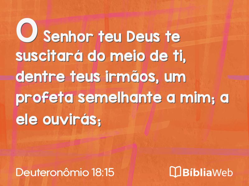 Deuteronômio 18:15 em imagem para compartilhar