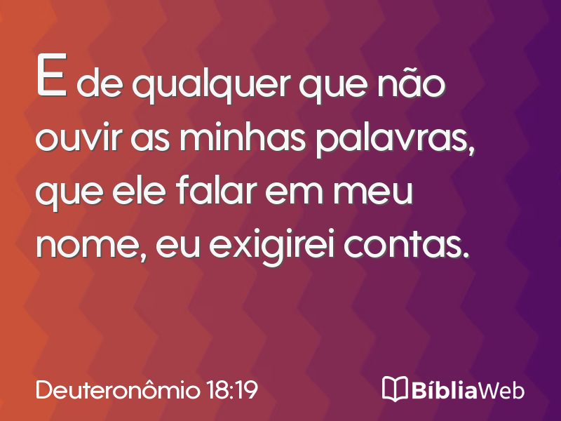 Deuteronômio 18:19 em imagem para compartilhar