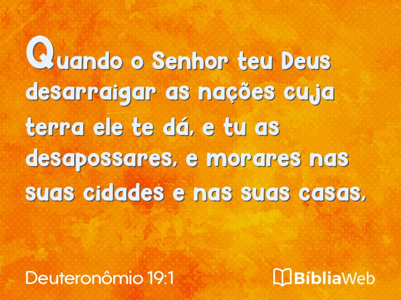 Deuteronômio 19:1 em imagem para compartilhar
