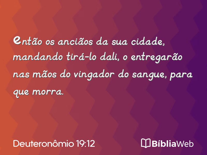 Deuteronômio 19:12 em imagem para compartilhar