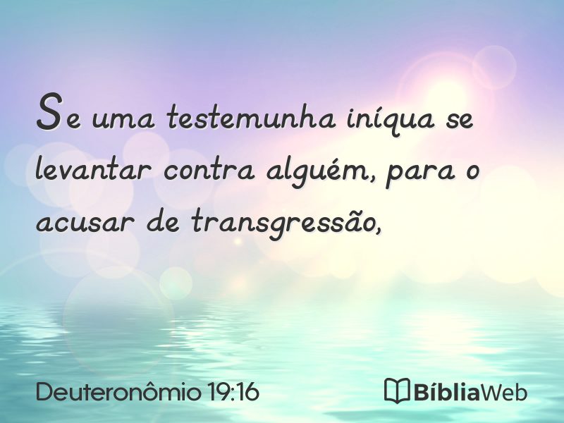 Deuteronômio 19:16 em imagem para compartilhar