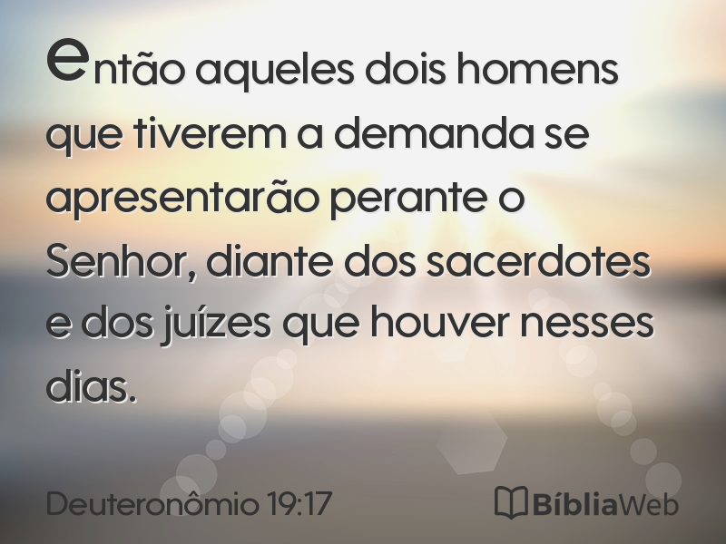 Deuteronômio 19:17 em imagem para compartilhar