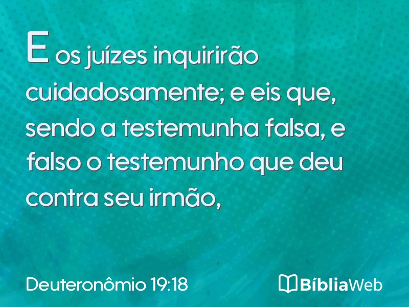 Deuteronômio 19:18 em imagem para compartilhar