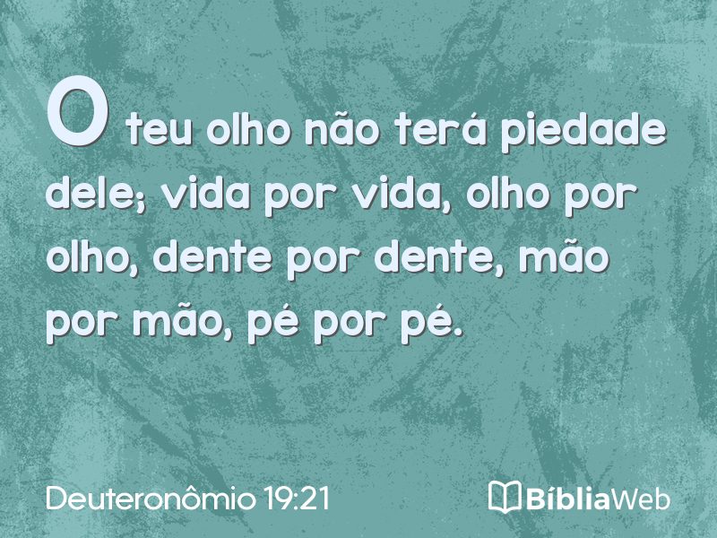Deuteronômio 19:21 em imagem para compartilhar