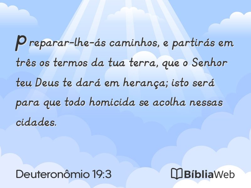Deuteronômio 19:3 em imagem para compartilhar