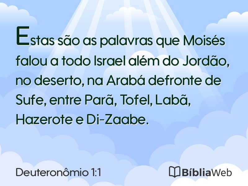 Deuteronômio 1:1 em imagem para compartilhar