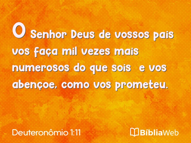Deuteronômio 1:11 em imagem para compartilhar